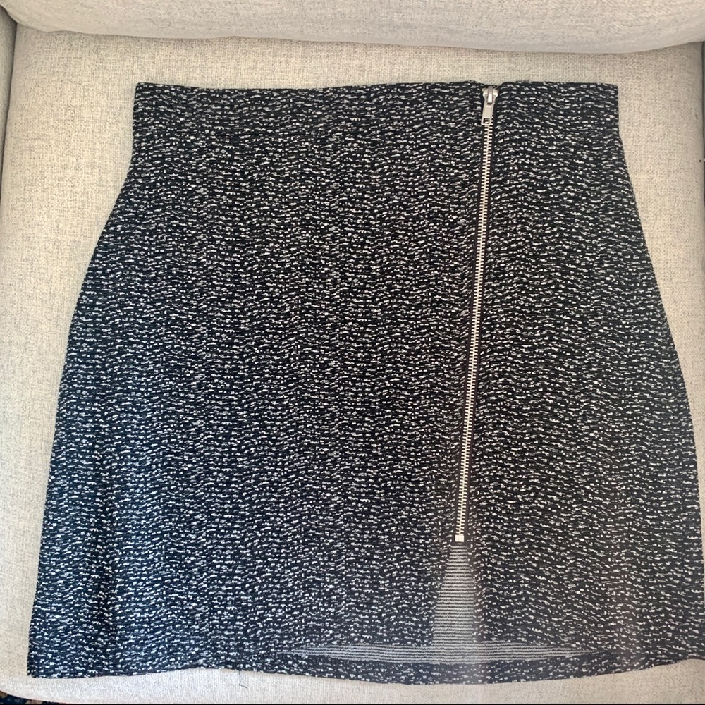 ASOS zip up grey high waisted skirt!